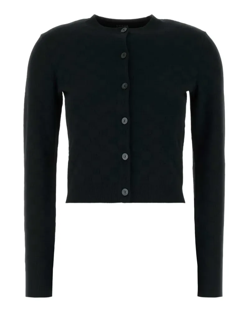 Gucci Cardigan aus GG Supreme - Schwarz Schwarz