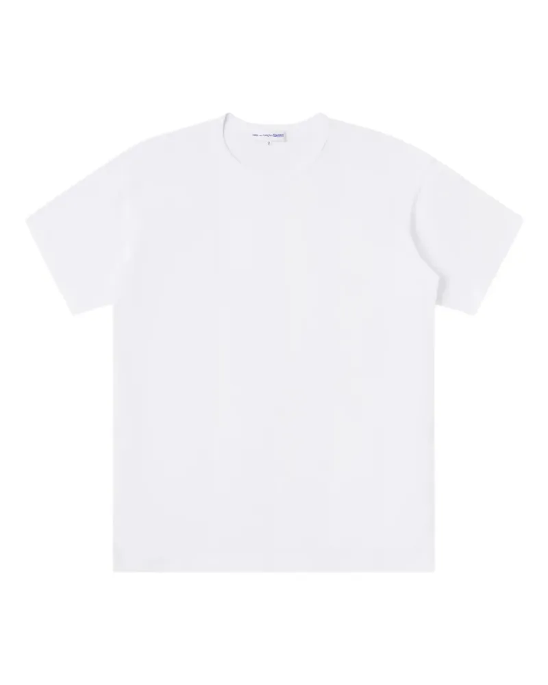 Comme des Garçons T-Shirt mit Reißverschluss - Weiß Weiß