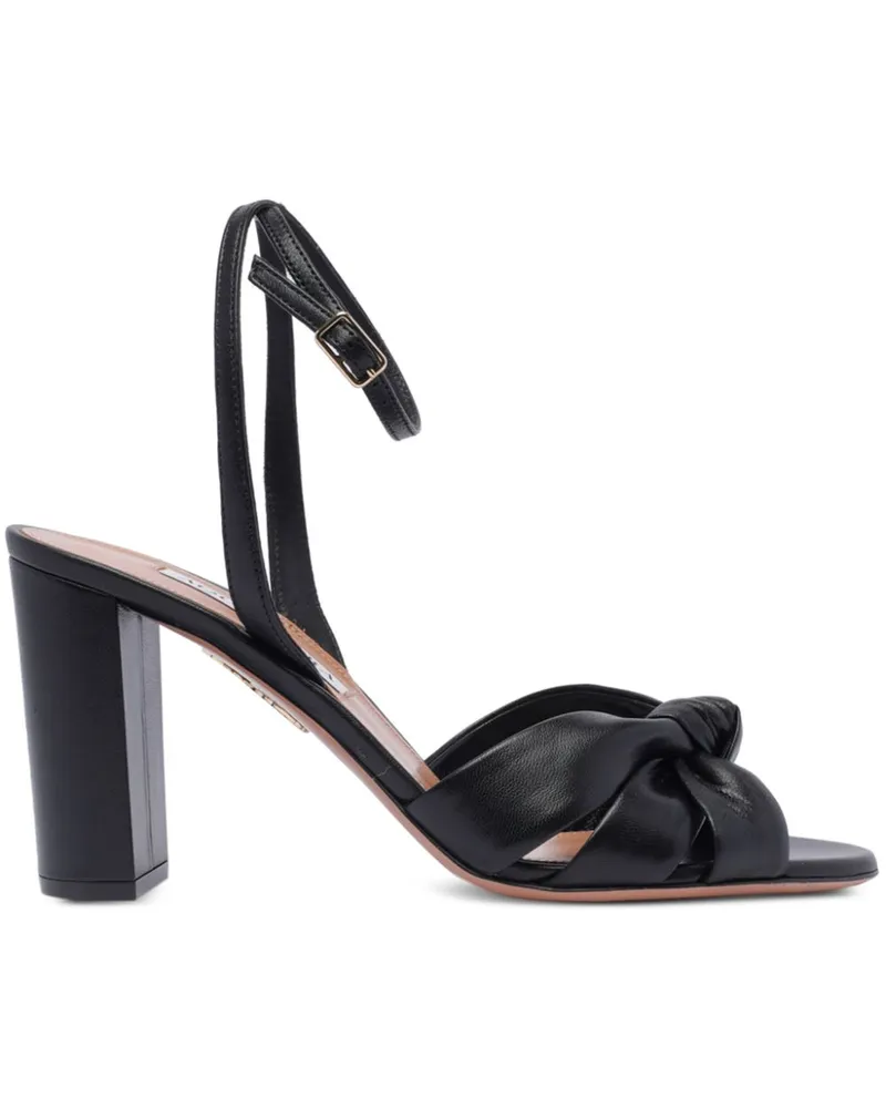 Aquazzura Nina Sandalen 85mm - Schwarz Schwarz