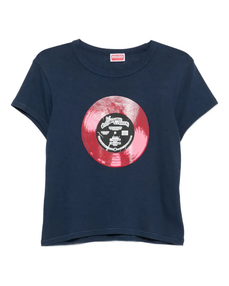 Kenzo Sounds graphic-print T-shirt - Blau Blau