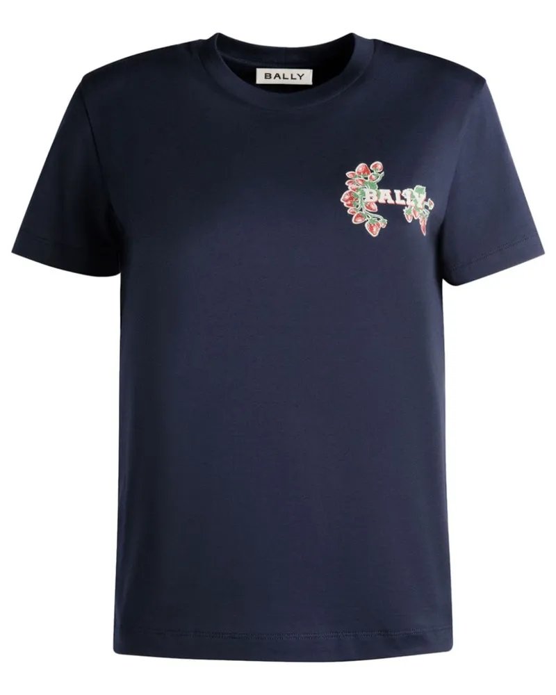 Bally T-Shirt mit Erdbeeren-Print - Blau Blau