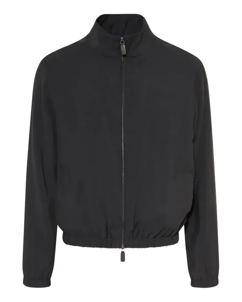 Emporio Armani zip-up bomber jacket - Schwarz Schwarz