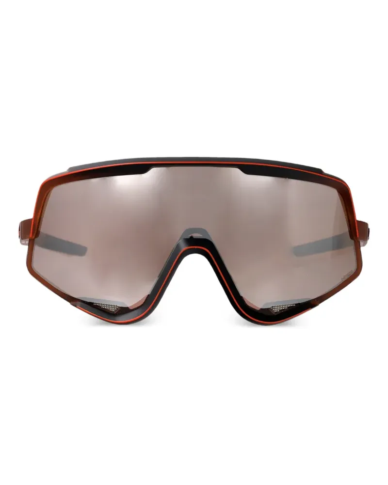 100% Eyewear Geometrische Glendale Sonnenbrille - Schwarz Schwarz