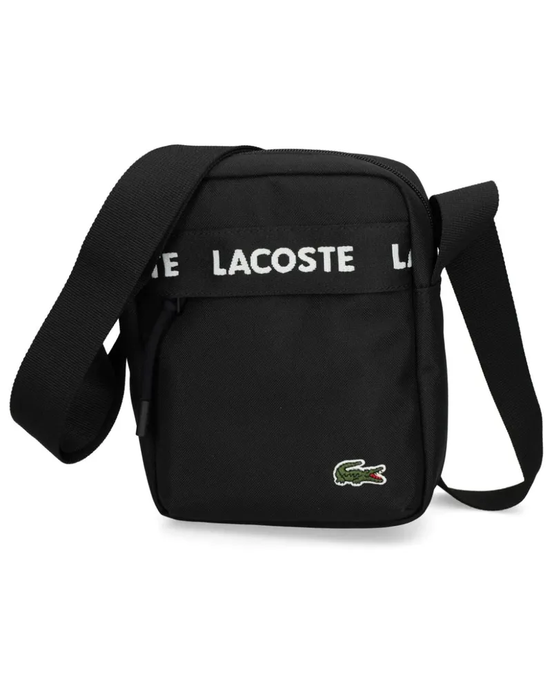 Lacoste Tasche mit Logo-Streifen - Schwarz Schwarz