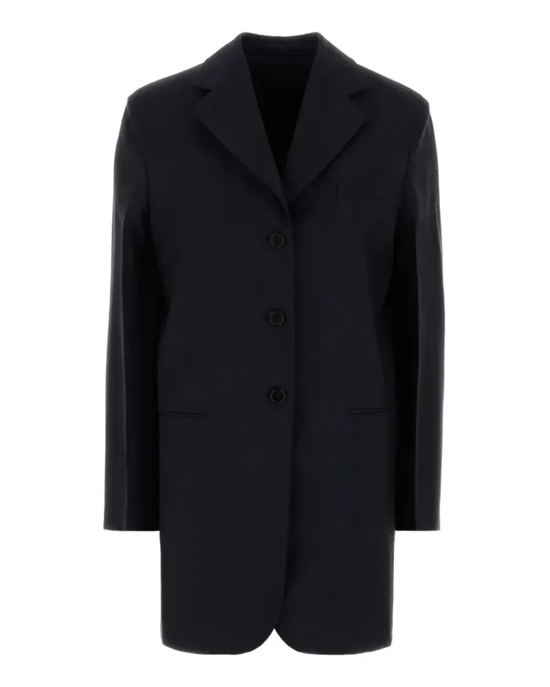 Jil Sander Mantel mit fallendem Revers - Schwarz Schwarz