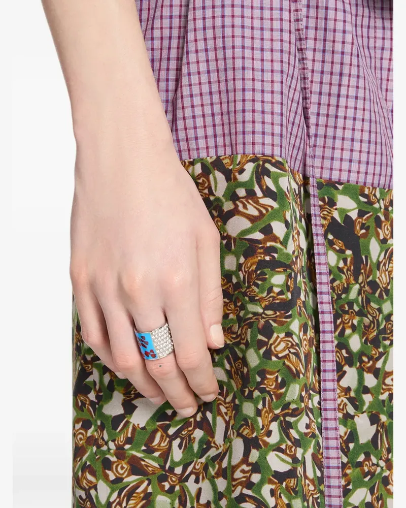 Dries van Noten handmade painted ring - Silber Silber