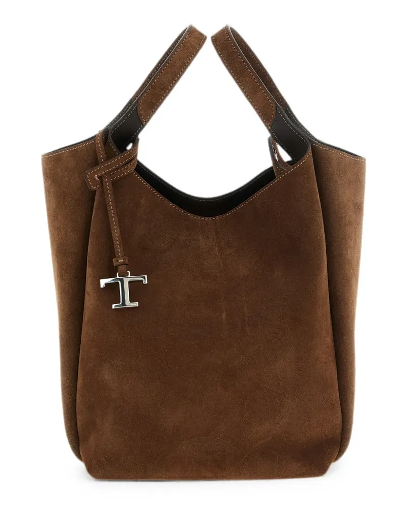 TOD'S Butcket Bag aus Wildleder - Braun Braun