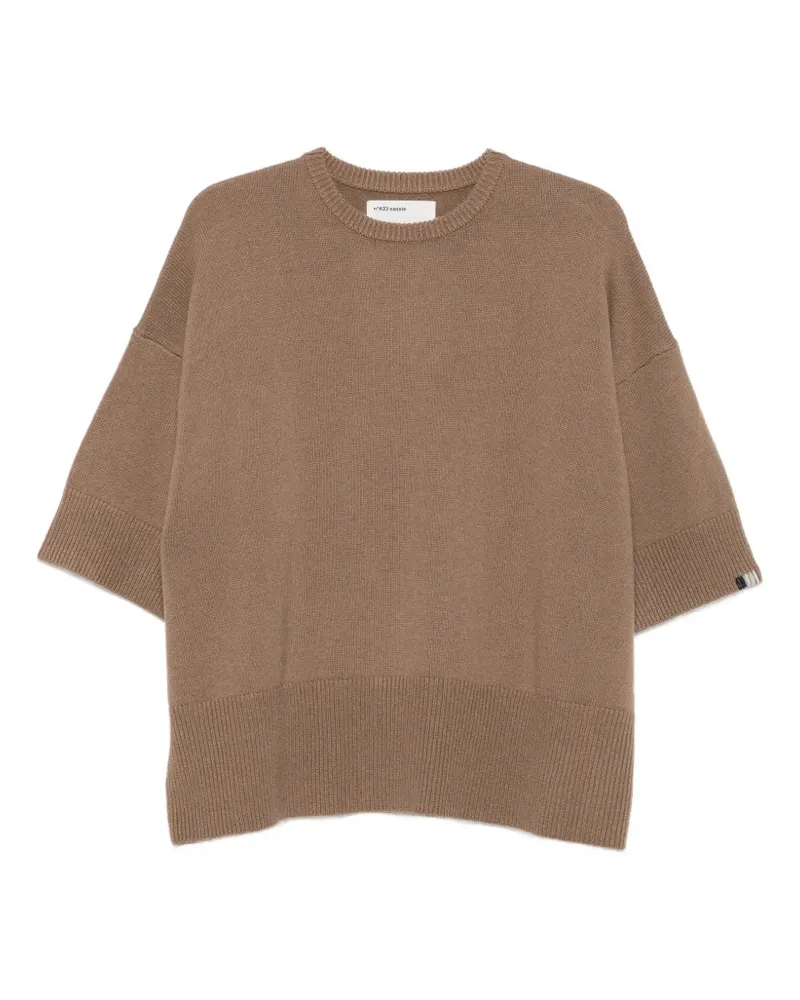 extreme cashmere Sassie Pullover mit kurzen Ärmeln - Nude Nude