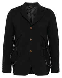 Comme des Garçons Sakko im Distressed-Look Schwarz