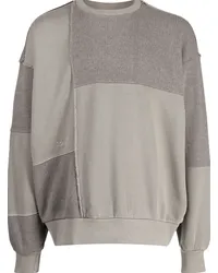 Izzue Sweatshirt mit Kontrasteinsätzen Grau