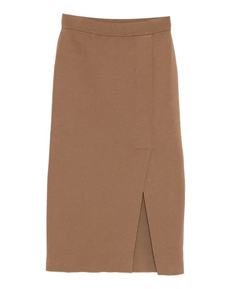 Arovescio brown midi skirt - Braun Braun