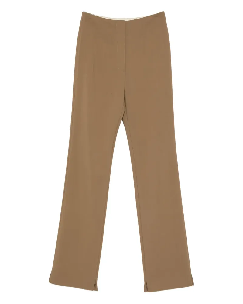 Nanushka Cybel Hose mit offenem Saum - Braun Braun