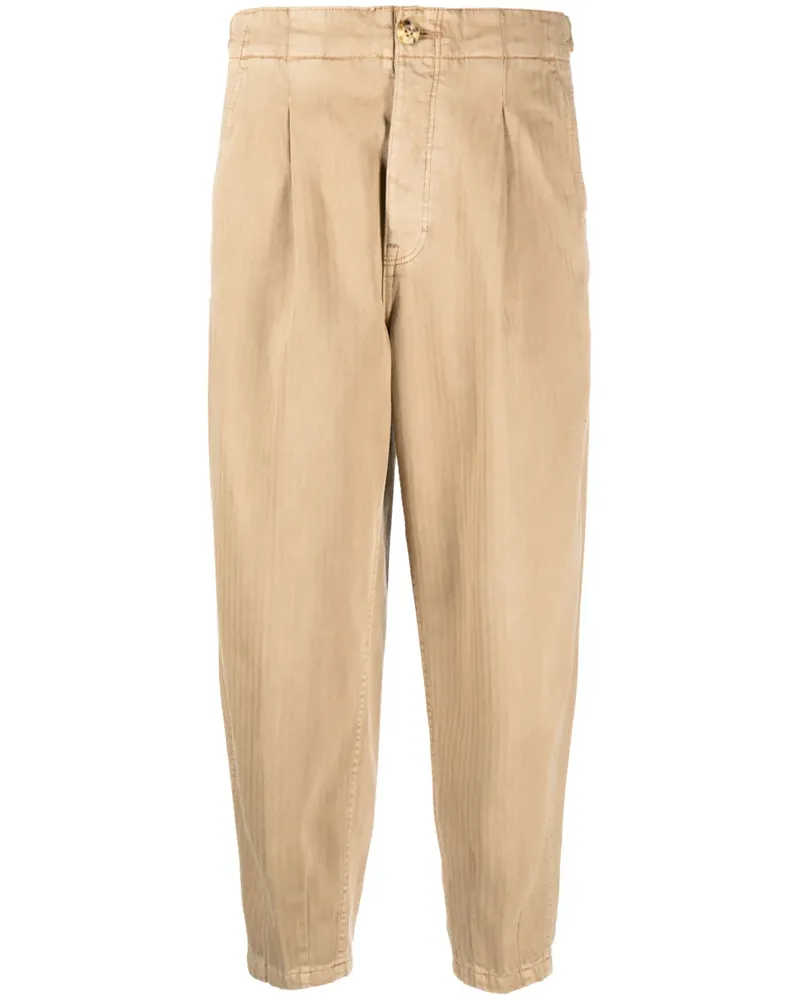 Ralph Lauren Schmal zulaufende Cropped-Hose - Braun Braun