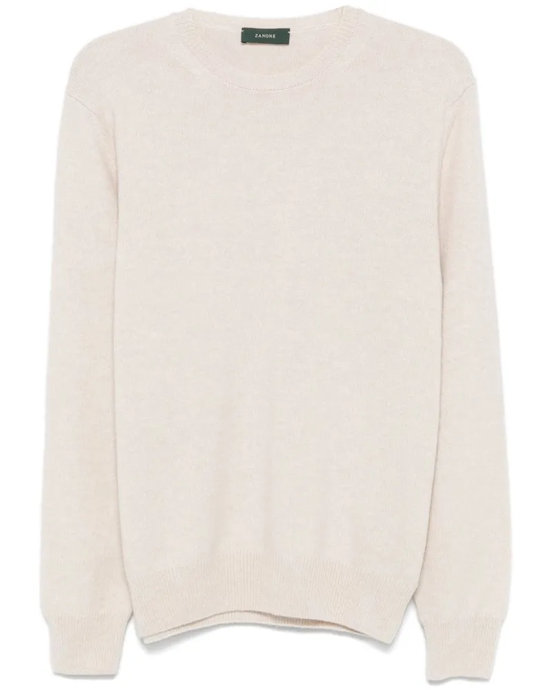 Zanone Klassischer Pullover - Nude Nude