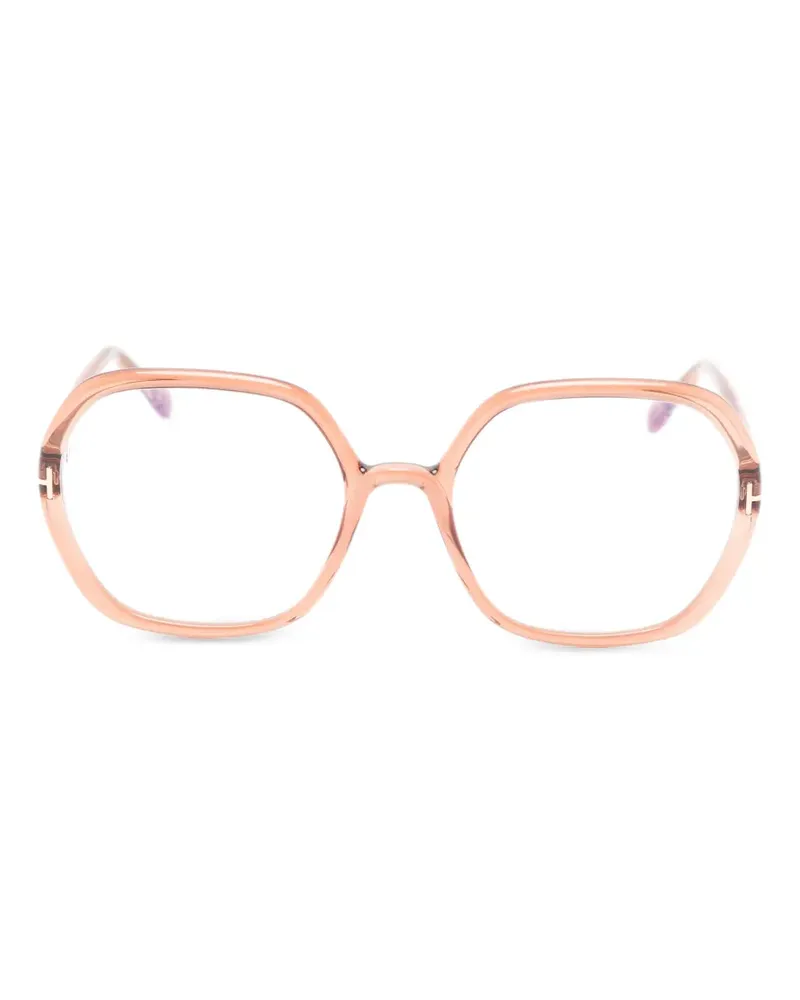 Tom Ford Brille mit geometrischem Gestell - Nude Nude