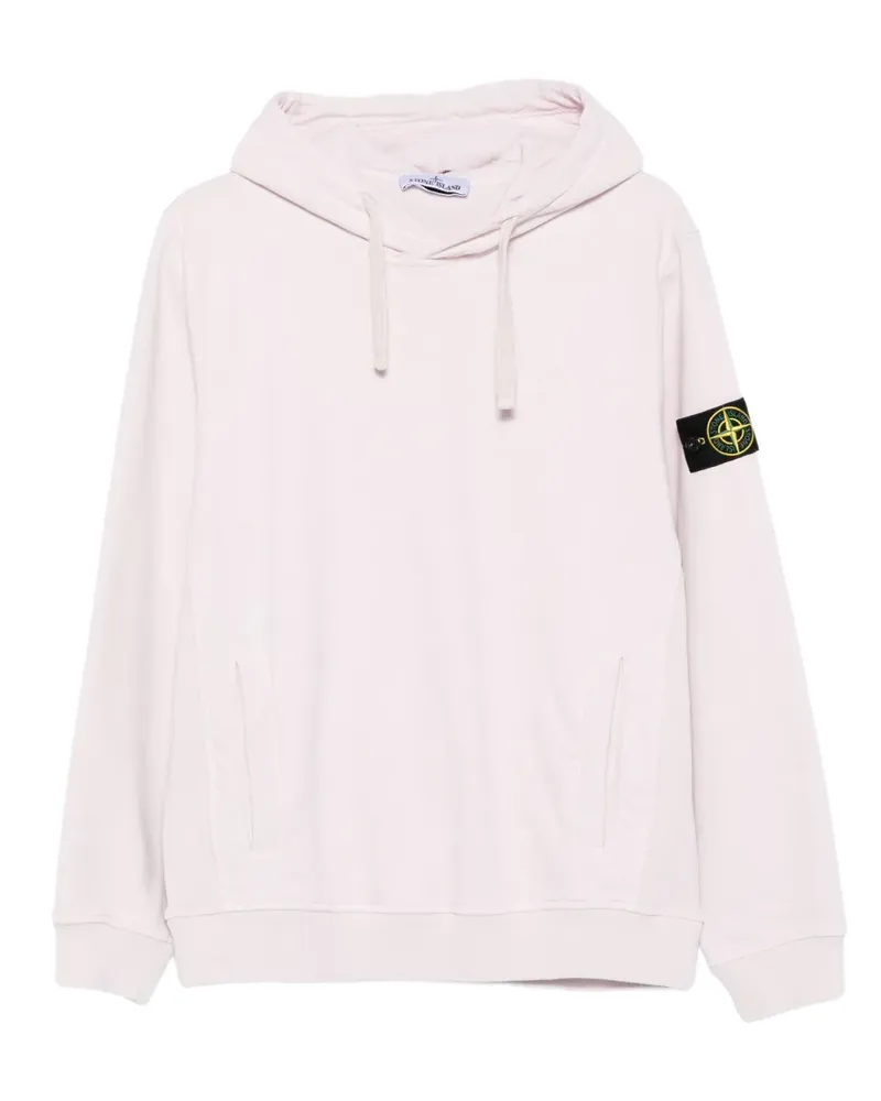 Stone Island Sweatshirt mit Logo-Patch - Rosa Rosa
