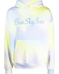 Blue Sky Inn Hoodie mit Batikmuster Blau