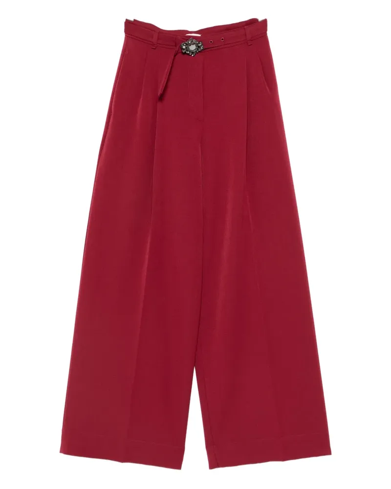 Liu Jo belt-embellished trousers - Rot Rot