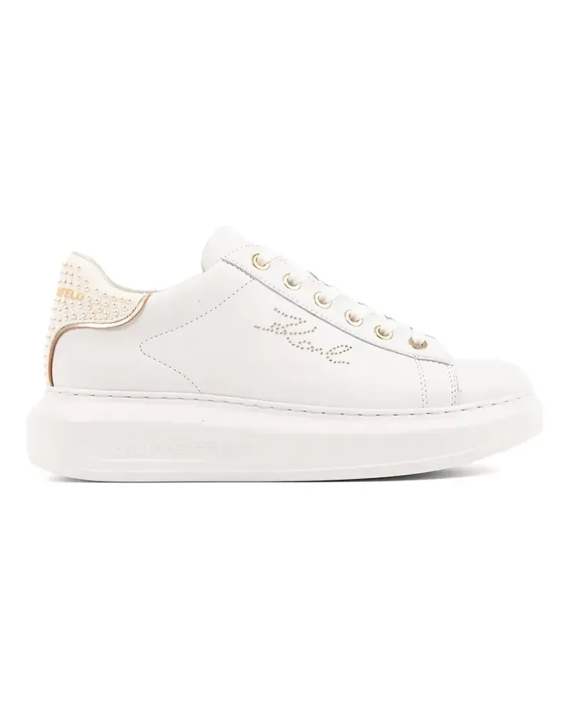 Karl Lagerfeld embellished logo sneakers - Weiß Weiß
