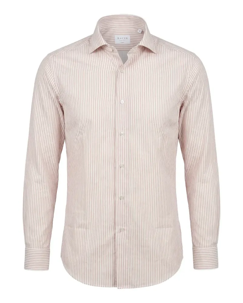 XACUS striped long-sleeve shirt - Rosa Rosa