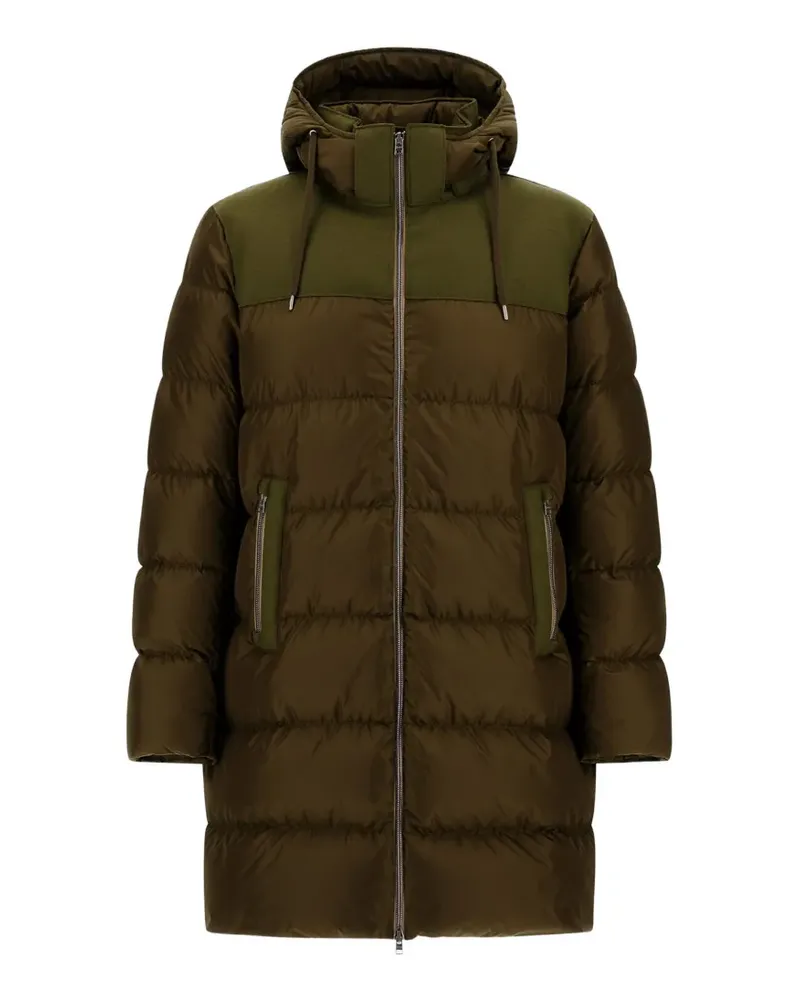Herno Gesteppter Kapuzenmantel - Grün Grün