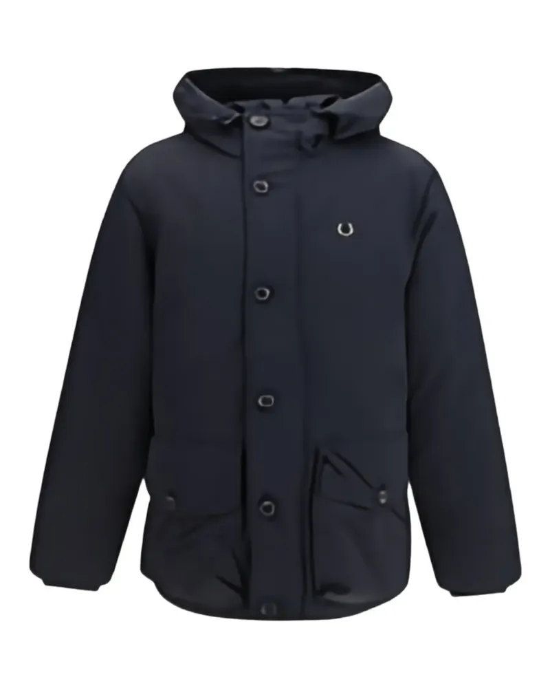 Fred Perry Steppjacke mit aufgesetzten Taschen - Schwarz Schwarz