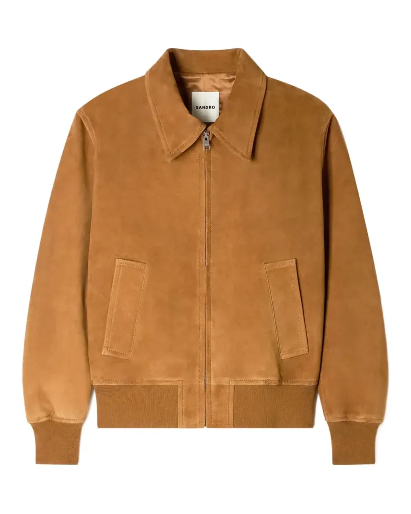 Sandro Jacke mit Reißverschluss - Braun Braun