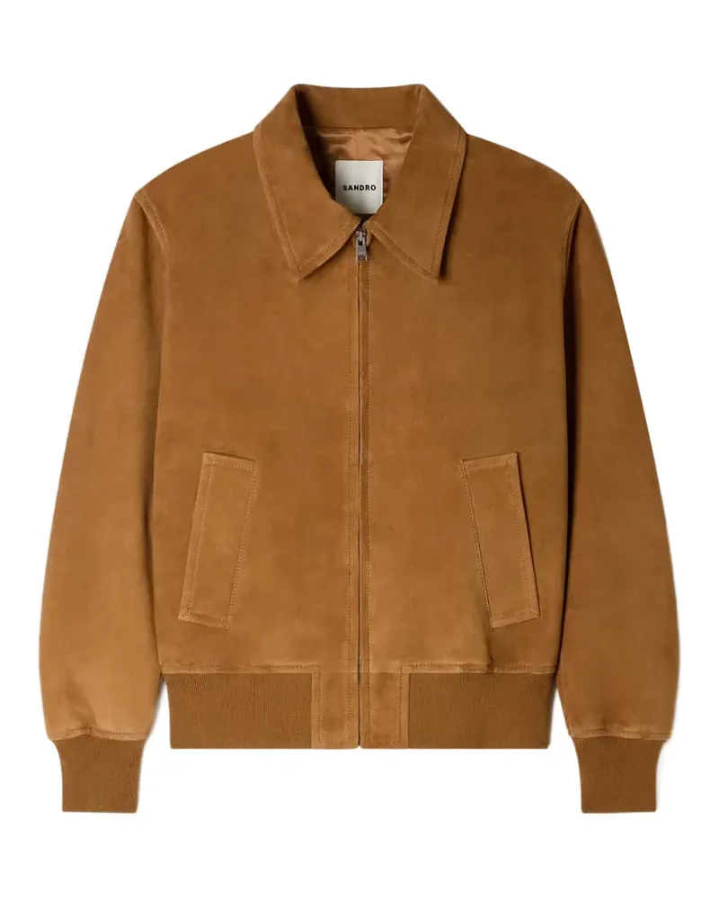 Sandro Jacke mit Reißverschluss - Braun Braun