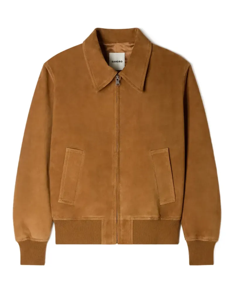 Sandro Jacke mit Reißverschluss - Braun Braun