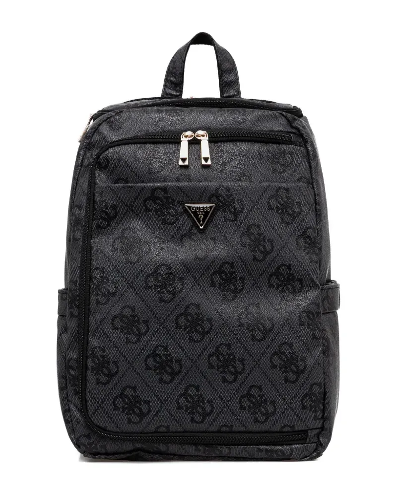 Guess Berta 4G Rucksack mit Monogramm - Schwarz Schwarz