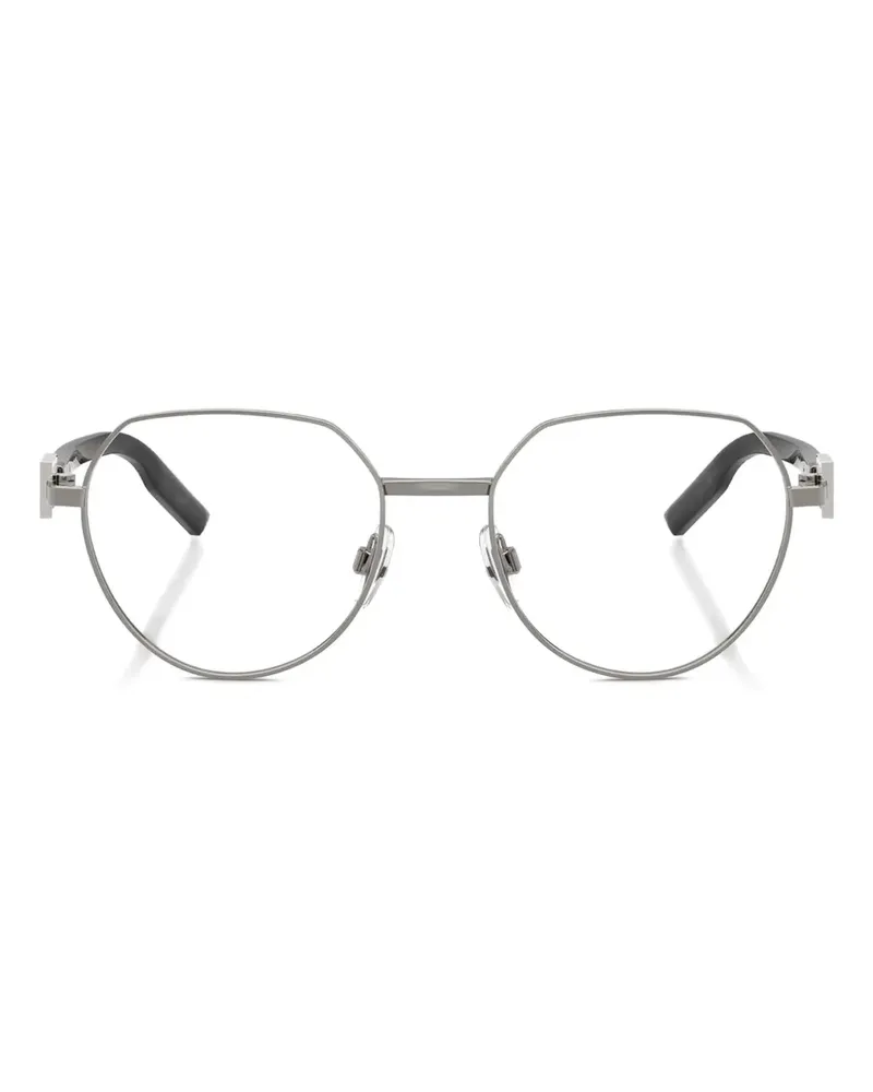 Dolce & Gabbana Brille mit rundem Gestell - Grau Grau