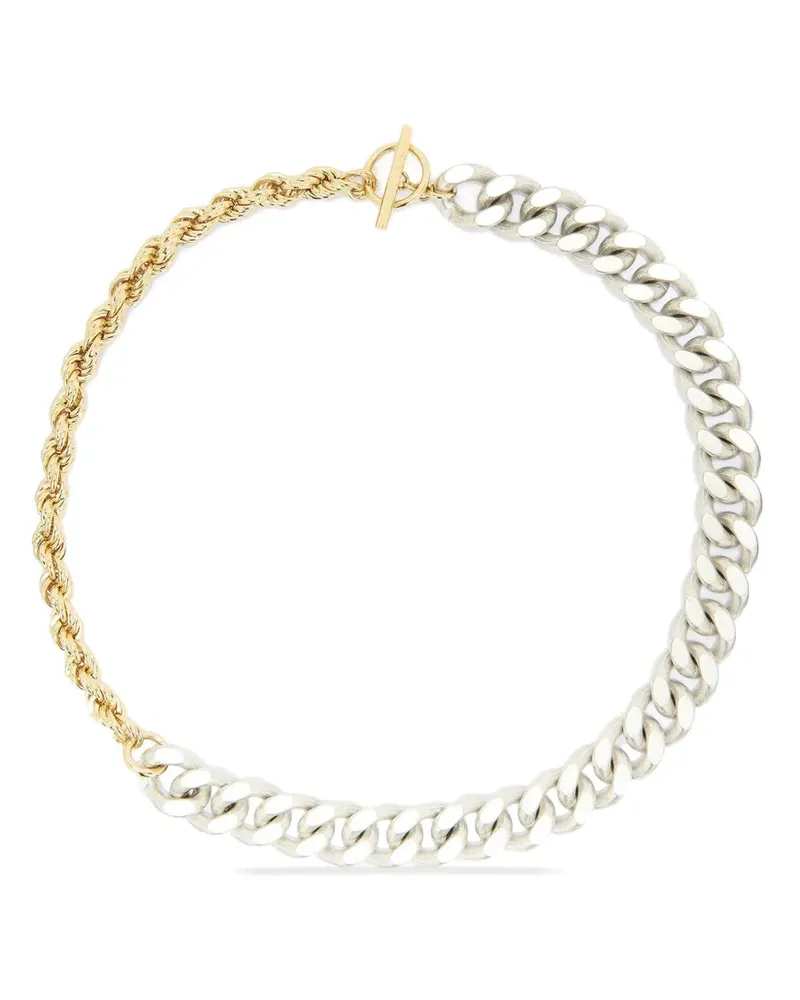 Jil Sander Zweifarbige Halskette - Grau Grau