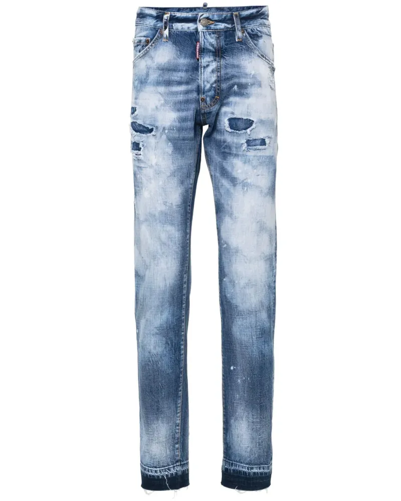 Dsquared2 Light Everglades Jeans mit Patch-Detail - Blau Blau