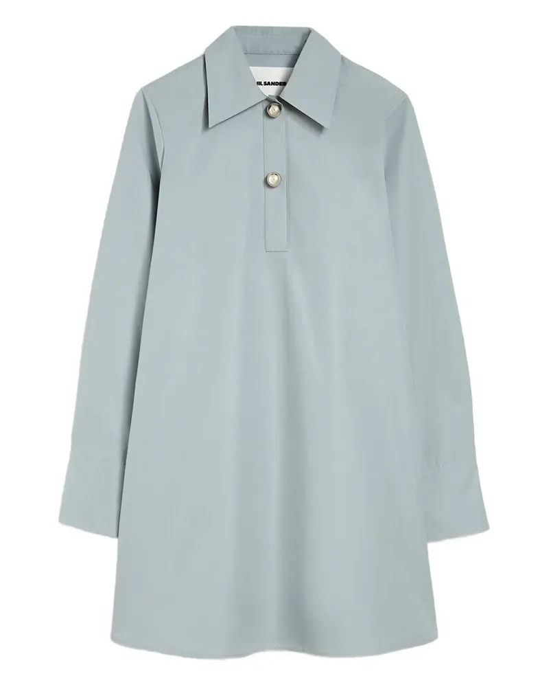 Jil Sander Poloshirtkleid aus Baumwolle - Blau Blau