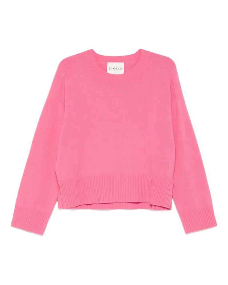 Closed Pullover mit rundem Ausschnitt - Rosa Rosa