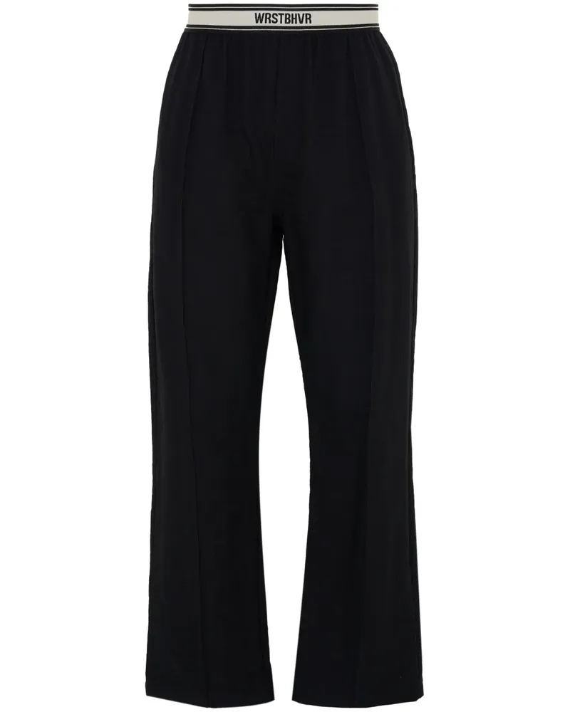 WRSTBHVR Jogginghose mit Logo-Bund Schwarz