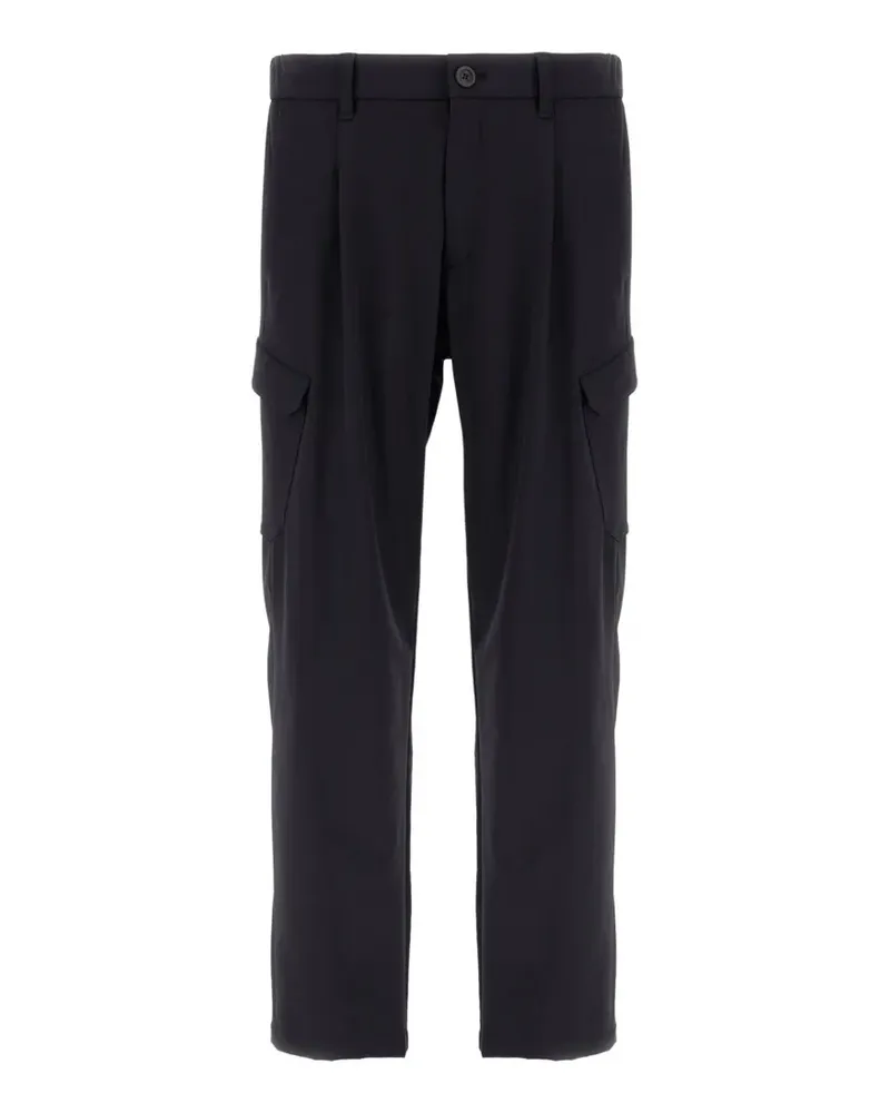 Herno Cargohose mit Logo-Schild - Blau Blau