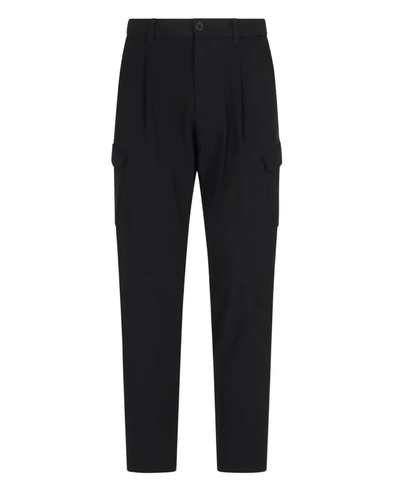 Herno Cargohose mit Logo-Schild - Blau Blau