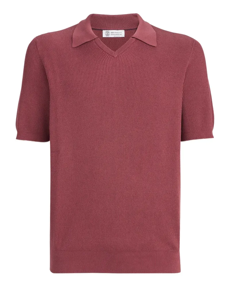 Brunello Cucinelli ribbed T-shirt - Rot Rot