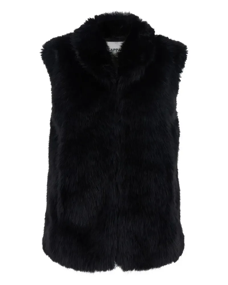 APPARIS Laila faux-fur vest - Schwarz Schwarz