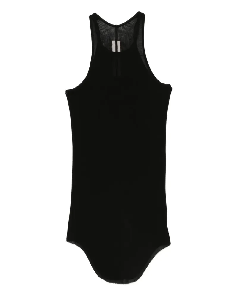 Rick Owens Geripptes Tanktop - Schwarz Schwarz