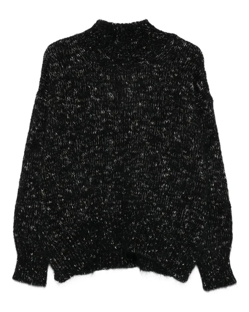 ALYSI Pullover mit Stehkragen - Schwarz Schwarz