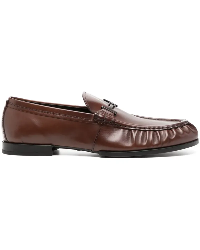 TOD'S Loafer mit Logo-Stegverzierung - Braun Braun