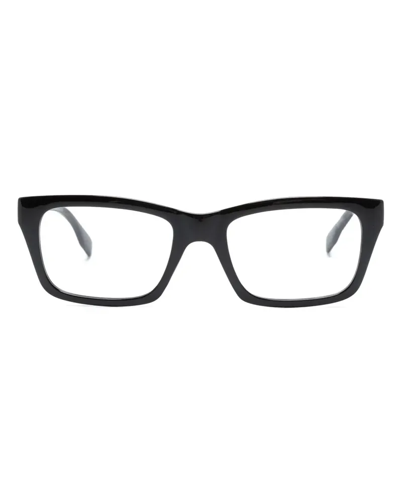 Karl Lagerfeld Eckige Brille mit Logo-Print - Schwarz Schwarz