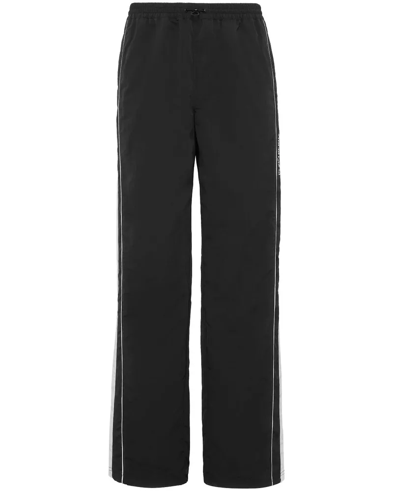 Philipp Plein Jogginghose mit Streifen - Schwarz Schwarz