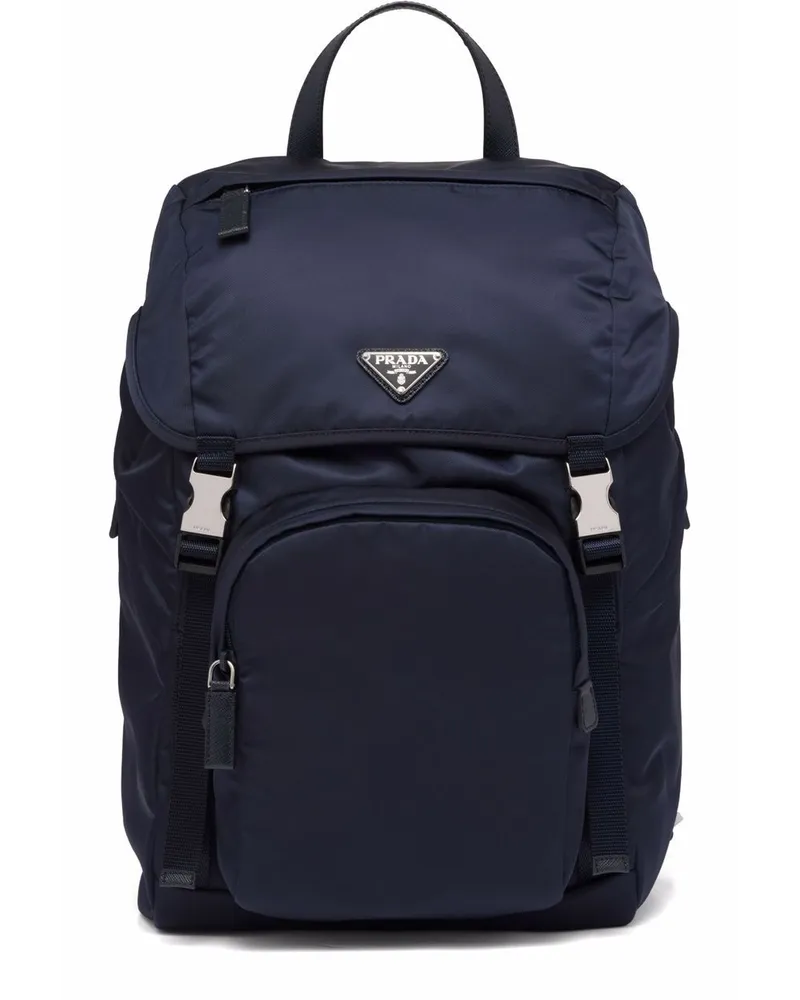Prada Rucksack aus Re-Nylon - Blau Blau
