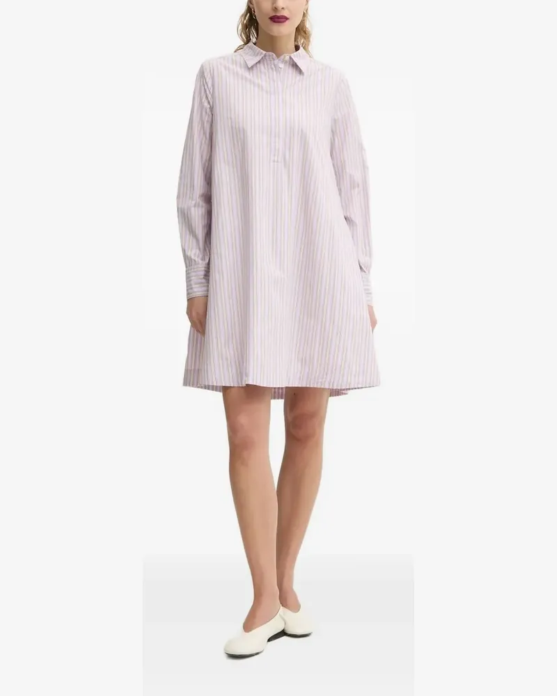 Marc O'Polo Gestreiftes Hemdkleid - Violett Violett