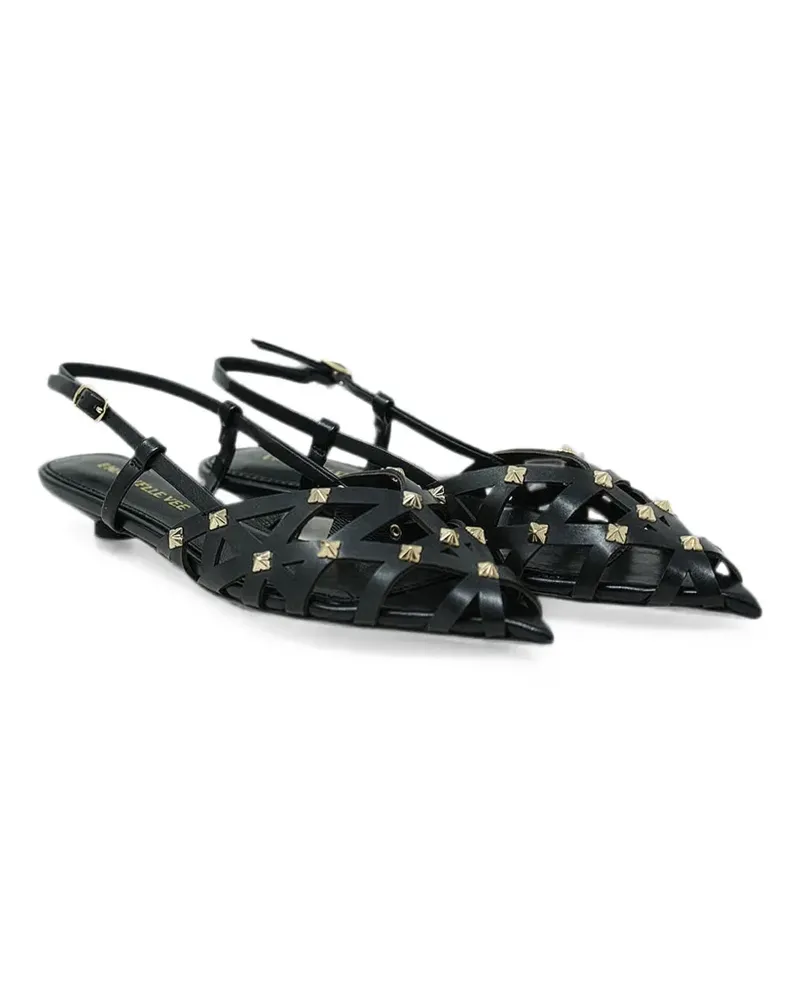 Emanuelle Vee stud-embellished cage sandals - Schwarz Schwarz