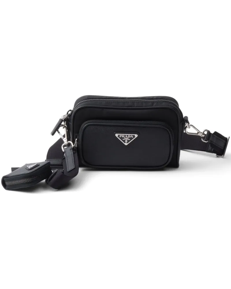Prada Schultertasche aus Saffiano-Leder - Schwarz Schwarz