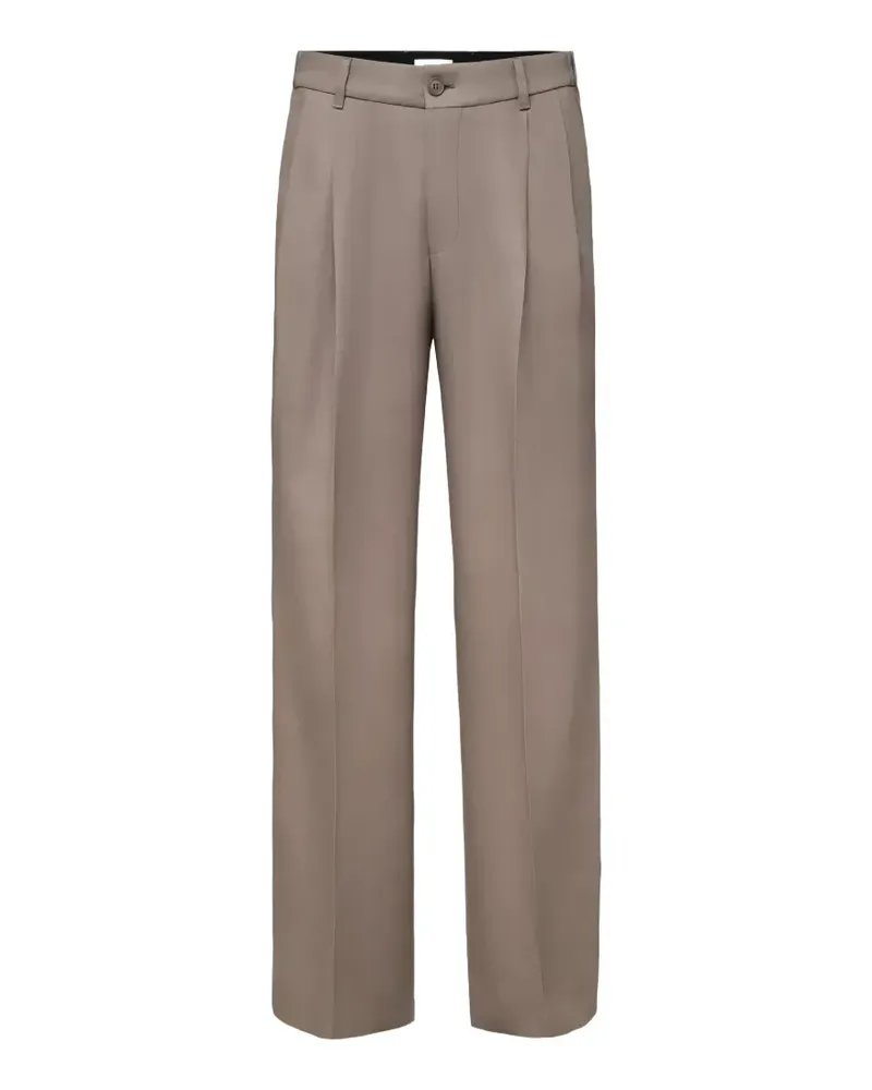 Drykorn relaxed fit pleated trousers - Nude Nude